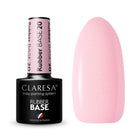 CLARESA RUBBER BASE 20 gelinio lako kaučiukinė bazė 5g – rožinė su auksiniais blizgučiais, manikiūrui