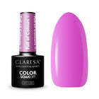 CLARESA hibridinis nagų lakas Full of Colours 4 5g – sodri violetinė spalva profesionaliam manikiūrui