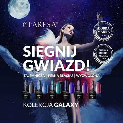 CLARESA Galaxy Red 5g – profesionalus hibridinis lakas ryškiam ir ilgalaikiam nagų efektui