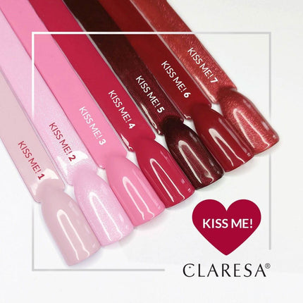 CLARESA Kiss Me! 2 hibridinis lakas – lengva aplikacija neužliejant odelių, idealus manikiūro meistrams