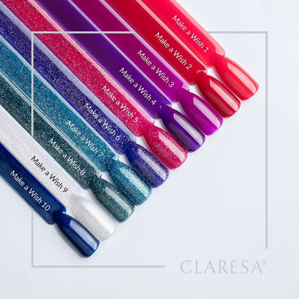 CLARESA hibridinis nagų lakas Make A Wish – tikslios aplikacijos lakas pedikiūrui ir manikiūrui