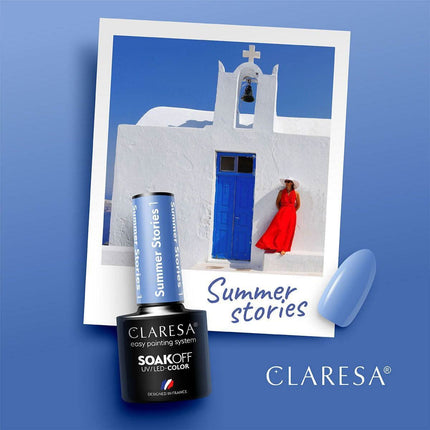 CLARESA SUMMER STORIES 1 – mėlynas hibridinis lakas, įkvėptas Santorinio, salonams ir namams