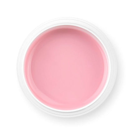 CLARESA statybinis gelis Milky Pink – savaime išsilyginanti formulė profesionaliam nagų stilizavimui