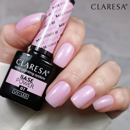 CLARESA Power Base 07 nerūgštinė formulė – tinkama skirtingo tipo nagų plokštelėms