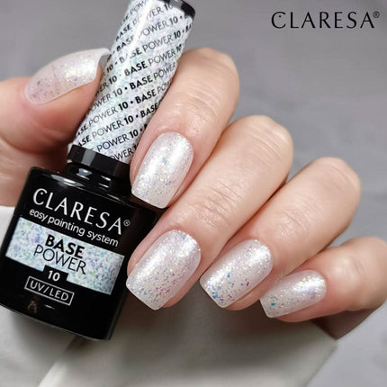 CLARESA Power Base 10 gelinio lako bazė pedikiūrui su sukibimo skatintuvu 5 g