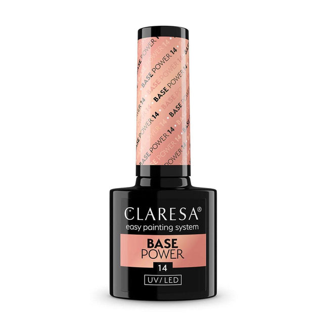 CLARESA Power Base hibridinio manikiūro pagrindas Nr. 14, 5 g – profesionalus nagų lakas pagrindas