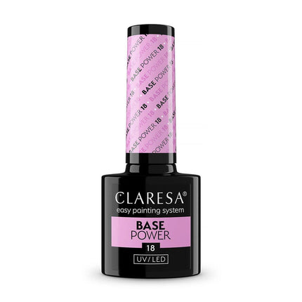 CLARESA Power Base 18 nagų bazė 5g – profesionali UV/LED bazė manikiūrui ir pedikiūrui