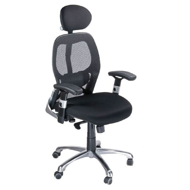 BS CorpoComfort BX-4028A ergonomiška biuro kėdė juoda – optimali laikysenos parama ilgoms darbo sesijoms