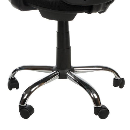 BS CorpoComfort BX-4032EA juoda darbo kėdė – ergonomiškas atrama nugarai profesionalaus grožio kabineto baldams