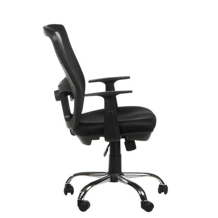 Ergonomiška juoda biuro kėdė BX-4032EA kirpyklos administratoriaus darbo vietai – patogus sėdėjimas ilgoms darbo valandoms