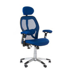 BS CorpoComfort BX-4144 ergonomiška biuro kėdė mėlyna – profesionali sėdimoji vieta salonui