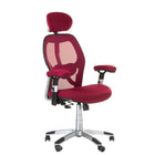 BS CorpoComfort BX-4144 ergonomiška biuro kėdė raudona – reguliuojama profesionali sėdimoji vieta salonui