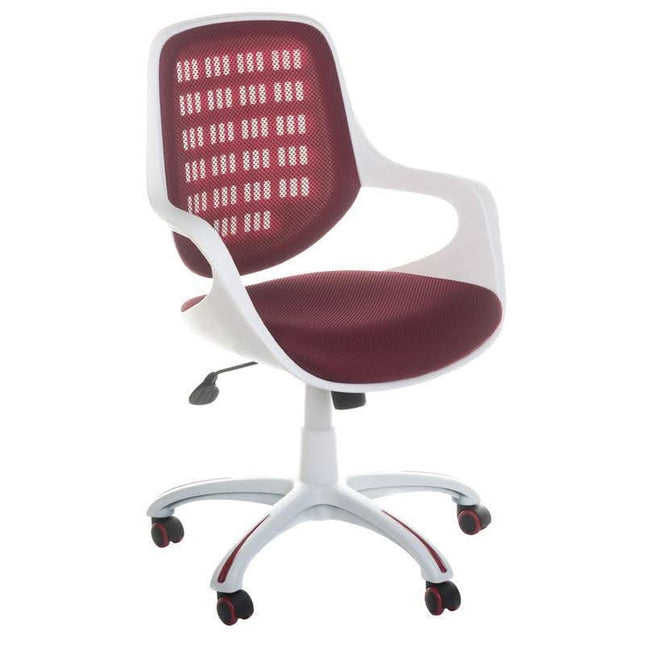 BS CorpoComfort BX-4325 biuro kėdė burgundiška – ergonomiška profesionali kėdė grožio salonui ar biurui