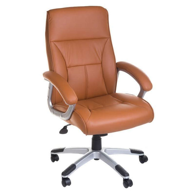 BS CorpoComfort BX-5085B ergonomiška biuro kėdė ruda spalva su reguliuojamu aukščiu ir juosmens atrama