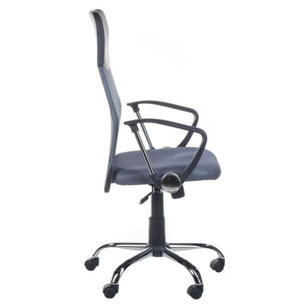 BS CorpoComfort BX-7773 pilka biuro kėdė – reguliuojamas aukštis ir patogi apmušta sėdynė kirpyklai