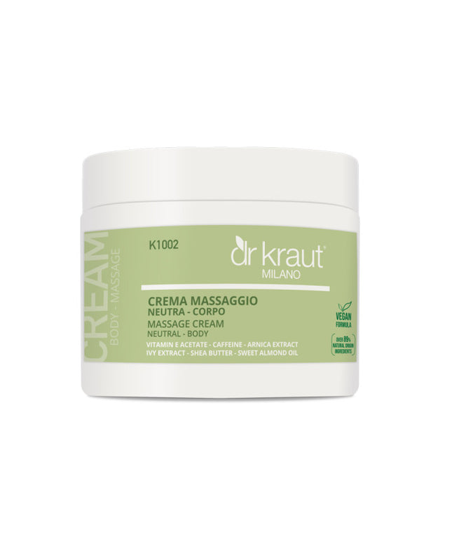 DR KRAUT neutralus kūno masažo kremas 500ml – profesionalus kremas masažo procedūroms salonuose