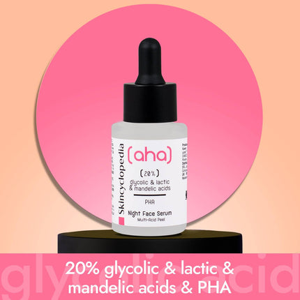 Skincyclopedia naktinis atnaujinantis serumas 30ml – kosmetologinė priemonė porų valymui ir odos atjauninimui