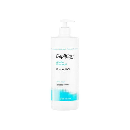 DEPILFLAX 100 aliejus po depiliacijos 1000 ml – šalina vaško likučius, nuramina odą, profesionaliam salonui