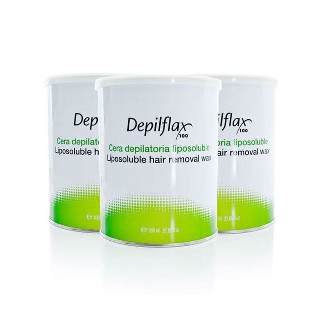 DEPILFLAX 100 natūralus depiliacijos vaškas bičių vaško pagrindu 800ml skardinė jautriai odai