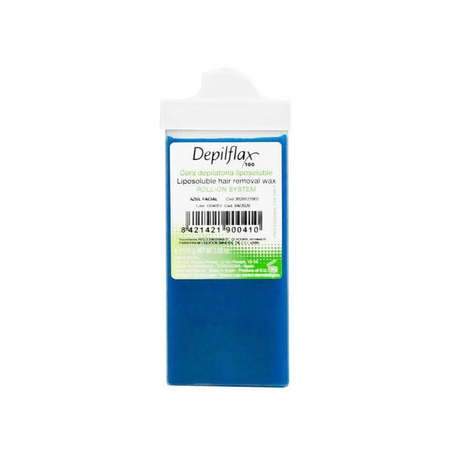 DEPILFLAX 100 azuleninis depiliacinis vaškas kasetėje AZULENE SMALL 110g – jautriai odai, salonams