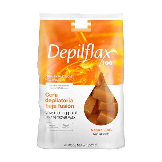 DEPILFLAX kietasis vaškas depiliacijai be juostelių NATURAL 1 kg – tinka jautriai odai, veidui ir visam kūnui