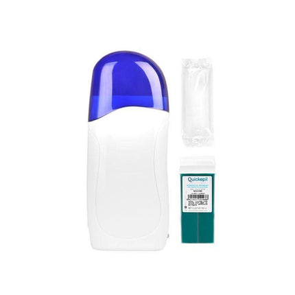 BeautyKit Depiliacijos rinkinys 1.1 – vaško kasetė, 40W šildytuvas, depiliavimo juostelės ir pirštinės