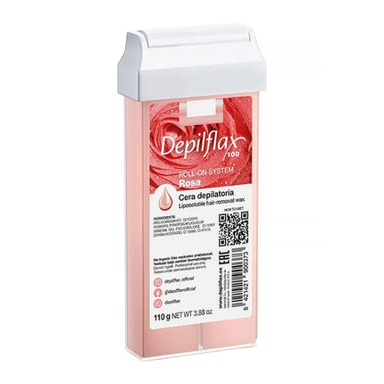 Depiliacinis vaškas kasetėje DEPILFLAX 100 ROSA, 110 g