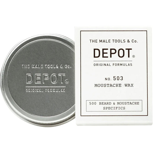 Depot NO. 503 Moustache and Beard Wax profesionalus ūsų ir barzdos vaškas formavimui, 30ml