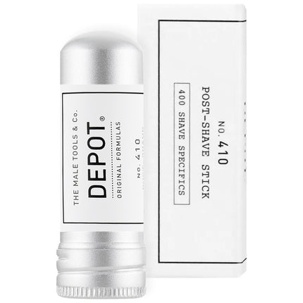 Depot NO. 410 Post-Shave Stick pieštukas po skutimosi 5g – raminantis priežiūros produktas barzdaskučių salonams