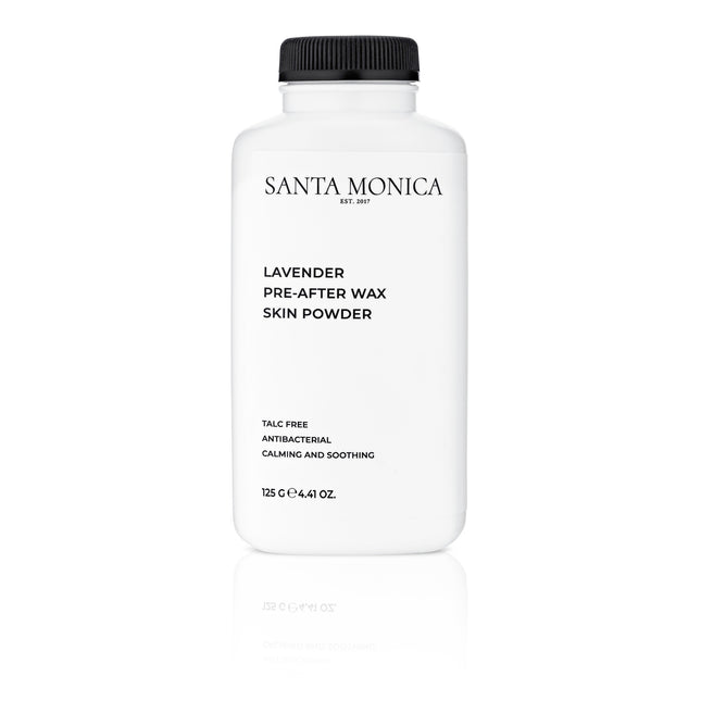 SANTA MONICA levandų kvapo depiliacinė pudra prieš ir po depiliacijos 125g – profesionali priemonė salonams
