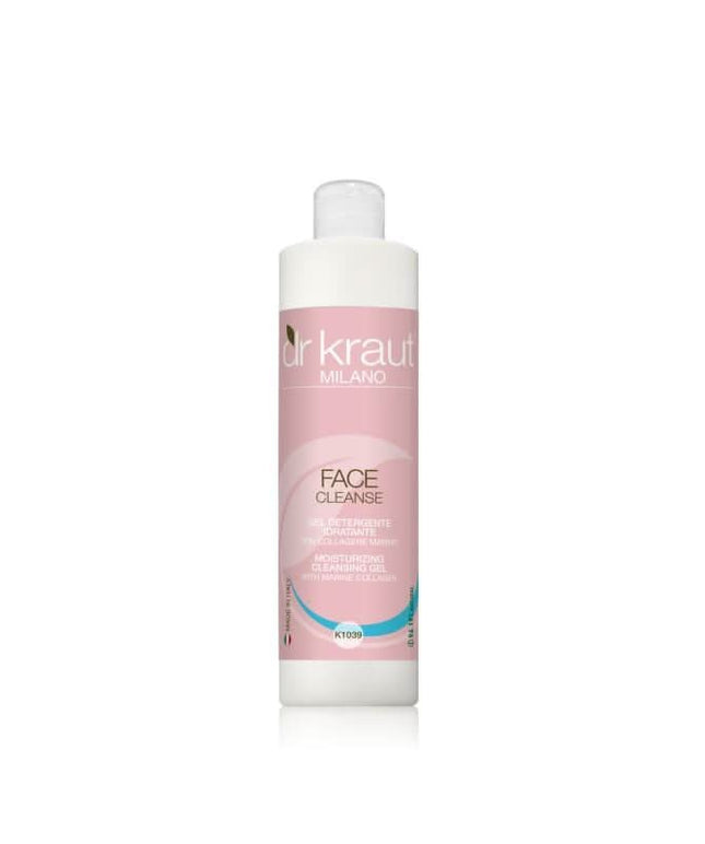 DR KRAUT drėkinantis valomasis veido gelis su jūriniu kolagenu 500ml – profesionali veido priežiūra salonams