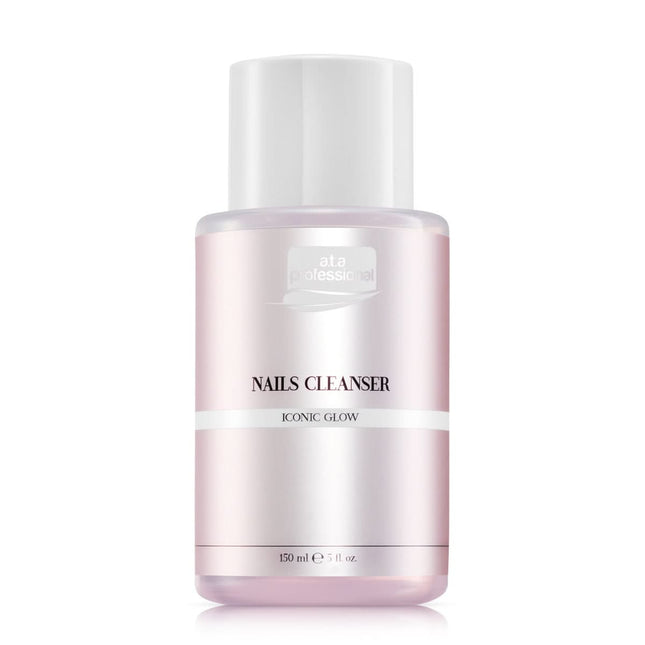 A.T.A Professional NAILS CLEANSER ICONIC GLOW 150ml – profesionalus nagų plokštelės valiklis su rožių aromatu manikiūro salonams