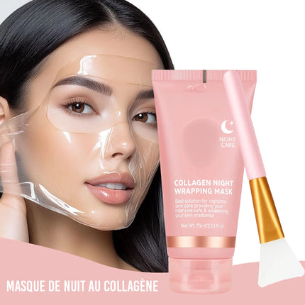 BeautyKit naktinė kolageno kaukė lengvai nuplėšiama – drėkinimas ir elastingumo atstatymas 75ml