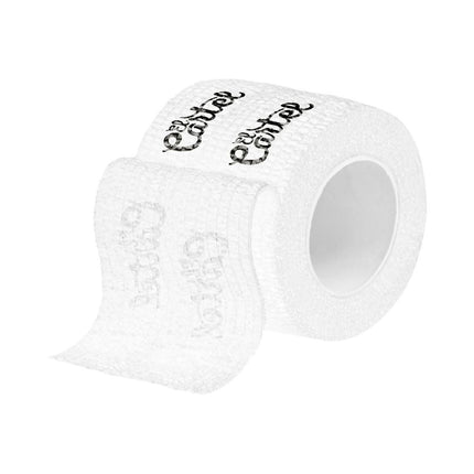 EL CARTEL elastinė GRIP juosta tattoo aparatams 4,5m x 5cm balta – silikoninė rankenos juosta tatuiruočių mašinėlei