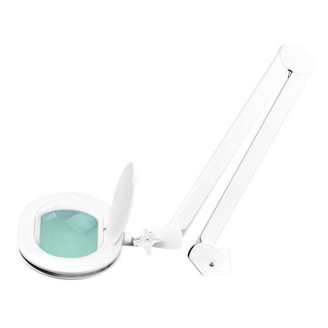 ELEGANTE 6028 kosmetologinė lempa-lupa 60 LED 5D SMD su šviesos reguliavimo funkcija, tvirtinama prie stalviršio