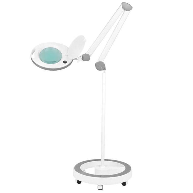 ELEGANTE 6014 kosmetologinė lempa-lupa ant stovo 60 LED 5D SMD apšvietimas be šešėlių