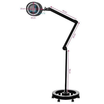 ELEGANTE 6025 LED lempa-lupa kosmetologams – 5D optika ir 60 SMD diodai vienoje priemonėje