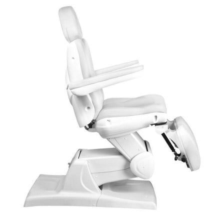 AZZURRO 870S balta pedikiūro kėdė – ergonomiška ir patogi specialisto įranga salonui