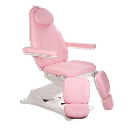 BS MODENA PEDI BD-8294 rožinė pedikiūro kėdė grožio salone – ergonomiška konstrukcija su dviejų variklių sistema