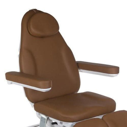 BS MODENA PEDI BD-8294 ruda pedikiūro kėdė – ergonomiška konstrukcija su dviejų variklių sistema kojų pakėlimui