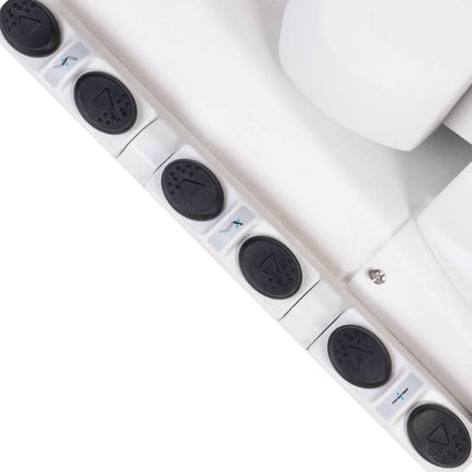 AZZURRO 708BS elektrinė pedikiūro kėdė – patogus klientų gulėjimo kampas kojų procedūroms