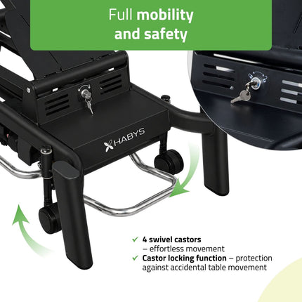 Elektrinis chiropraktikos stalas HABYS UPRIGHT CHIRO Z7, juodas - detalės