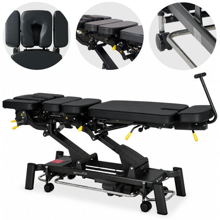 Elektrinis chiropraktikos stalas HABYS UPRIGHT CHIRO Z7, juodas