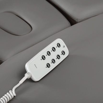 Elektrinis gultas SILLON RELAX, pilkas, juodas pagrindas - nuotrauka 17