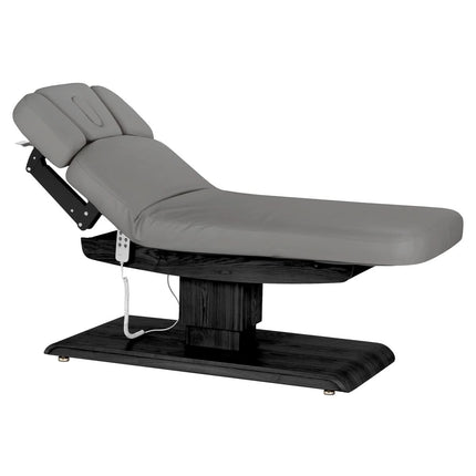 Elektrinis gultas SILLON RELAX, pilkas, juodas pagrindas - iš arti