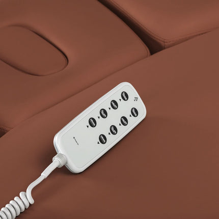 Elektrinis gultas SILLON RELAX, rudas, juodas pagrindas - nuotrauka 17