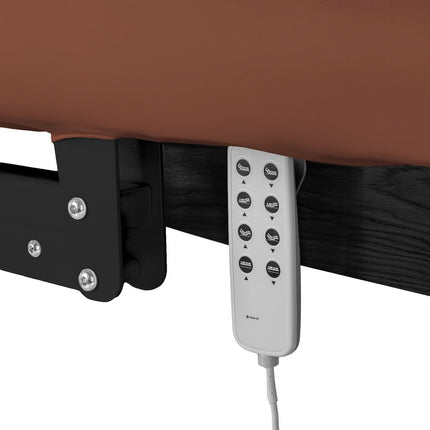 Elektrinis gultas SILLON RELAX, rudas, juodas pagrindas - nuotrauka 7