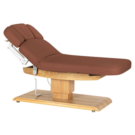 Elektrinis gultas SILLON RELAX, rudas, šviesus pagrindas - iš arti
