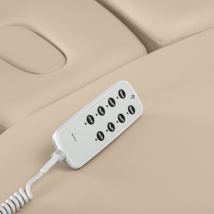 Elektrinis gultas SILLON RELAX, smėlio spalvos, juodas pagrindas - nuotrauka 17