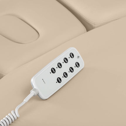 Elektrinis gultas SILLON RELAX, smėlio spalvos, šviesus pagrindas - nuotrauka 17